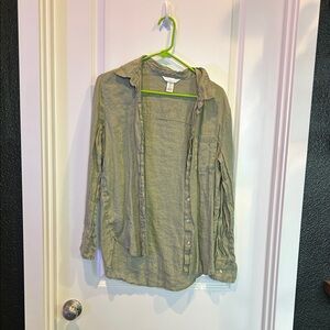 H&M Light Gray Button-Up Jacket